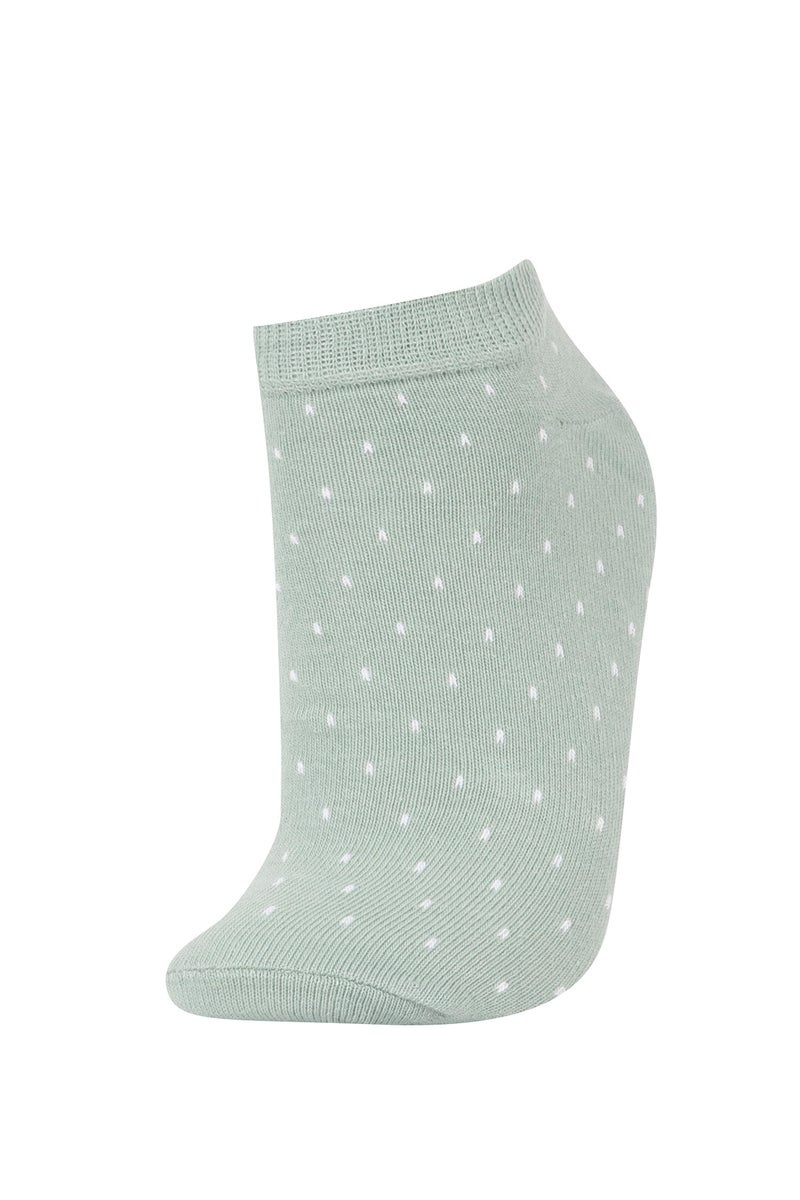DeFacto Multicolour Woman Women 5 Pack Cotton Booties Socks Casual - Image 5